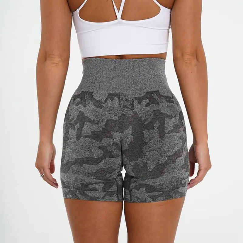 Ladies' Camo Jacquard Athletic Shorts