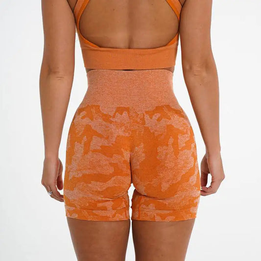 Ladies' Camo Jacquard Athletic Shorts