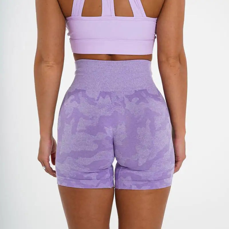 Ladies' Camo Jacquard Athletic Shorts