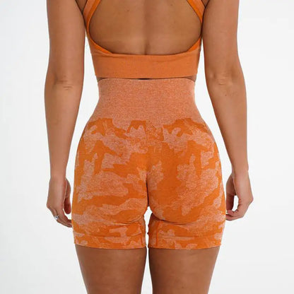 Ladies' Camo Jacquard Athletic Shorts